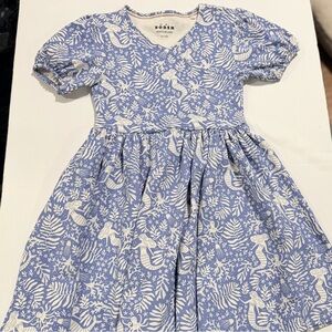Mini Boden Blue and White Mermaid Dress